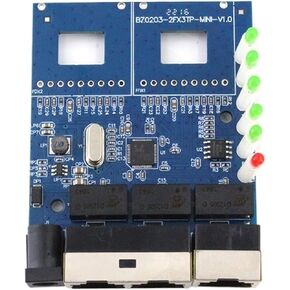Optical Fiber Converter 100Meter 2 s-f.p 3 RJ45 Optics Transceiver Equipment Network Fibra Optica Converter(Only PCBA) in Kuwait