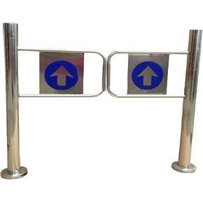 بوابة باب تأرجح تلقائية من الفولاذ المقاوم للصدأ ، تصميم يدوي في اتجاه واحد لمحلات السوبر ماركت ، المصانع ، الحدائق ، المدارس-حل دخول ممر 50 × 97 سم in Kuwait