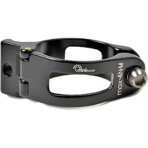 Omni Racer Worlds أخف سبيكة Derailleur Braze-On Adapter Clamp: 28.6mm متوافق مع Shimano ، Sram ، Campagnolo: Black 28.6mm in Kuwait