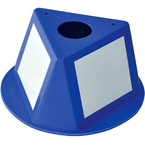 مخروطات عالمية التحكم في المخزون الصناعي مع شارات محو جافة ، 10 "L x 10" W x 5 "H ، Blue ، الكثير من 5 in Kuwait