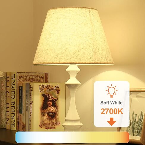 TJOY 24 Pack A19 LED Light Bulbs Soft Warm White 2700K, 60 Watt Equivalent, Efficient 9W, E26 Standard Base, Non Dimmable Energy Saving Warm Light Lamp Bulb, 800LM 120V, for Home, Bedroom, Living Room in Kuwait