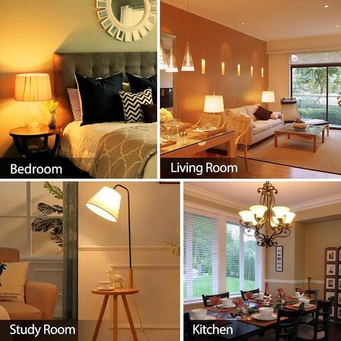TJOY 24 Pack A19 LED Light Bulbs Soft Warm White 2700K, 60 Watt Equivalent, Efficient 9W, E26 Standard Base, Non Dimmable Energy Saving Warm Light Lamp Bulb, 800LM 120V, for Home, Bedroom, Living Room in Kuwait
