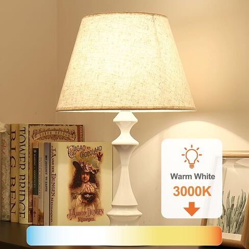 TJOY 24 Pack A19 LED Light Bulbs Soft Warm White 2700K, 60 Watt Equivalent, Efficient 9W, E26 Standard Base, Non Dimmable Energy Saving Warm Light Lamp Bulb, 800LM 120V, for Home, Bedroom, Living Room in Kuwait