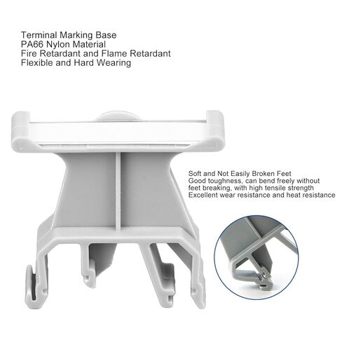 Terminal Marking Label, 100Pcs Terminal Marker Carrier Terminal Block Accessories 35mm DIN Rail Terminal Marker UK B1, Ground Circuit Terminal Blocks in Kuwait