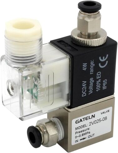 2V025-08 عادةً ما يكون 12V 1/4 "2-Way 2-Position Solenoid Valve 2V025-08 صمام التحكم الهوائي (مع تركيبات 4 مم-01) in Kuwait