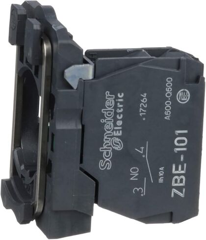 Schneider Electric ZB5AZ101 Harmony XB5 كتلة ملامسة واحدة مع طوق تثبيت الجسم للآلات الصناعية والتصنيع ، محطة المشبك المسمار ، 1NO in Saudi Arabia