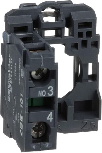 Schneider Electric ZB5AZ101 Harmony XB5 كتلة ملامسة واحدة مع طوق تثبيت الجسم للآلات الصناعية والتصنيع ، محطة المشبك المسمار ، 1NO in Saudi Arabia