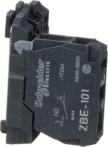 Schneider Electric ZB5AZ101 Harmony XB5 كتلة ملامسة واحدة مع طوق تثبيت الجسم للآلات الصناعية والتصنيع ، محطة المشبك المسمار ، 1NO in Saudi Arabia