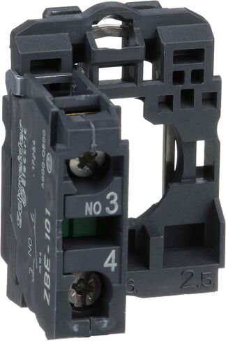 Schneider Electric ZB5AZ101 Harmony XB5 كتلة ملامسة واحدة مع طوق تثبيت الجسم للآلات الصناعية والتصنيع ، محطة المشبك المسمار ، 1NO in Saudi Arabia