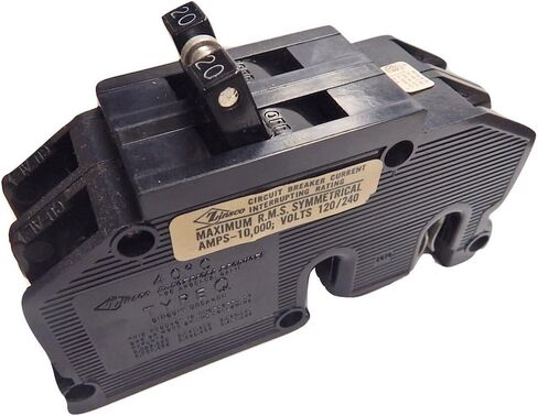 1- Zinsco QC20 2 Pole 20a 120/240V Zinsco Circuit Breaker QC-20 in Saudi Arabia
