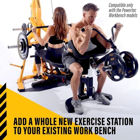 Powertec Fitness Workbench Curl Weight Machine Machinments ، 200 رطل. السعة - معدات تمارين ذات عضلات ذات ثبات ذات جثثية ذاتية in Saudi Arabia