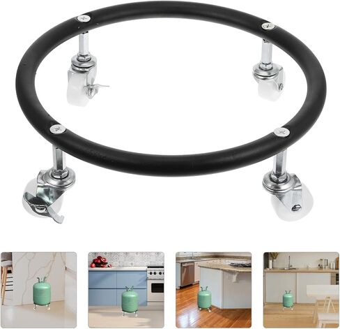 قاعدة أسطوانة البروبان المنقولة ، صينية خزان بروبان ثابتة مع عجلة الفرامل لشحنة أسطوانة الغاز ورفع غاز التخزين الثابت in Kuwait