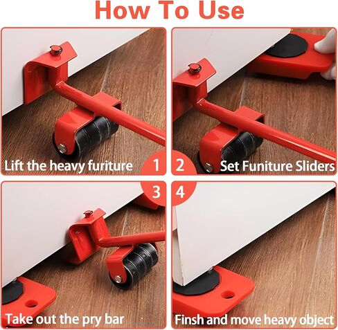 Furniture Lift Mover Tool Set, Furniture Movers with Four 360°Wheels, Furniture Lifter Tool,Furniture Mover Dolly Set for Refrigerator,Sofa in Saudi Arabia