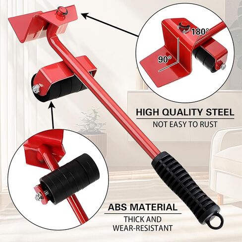 Furniture Lift Mover Tool Set, Furniture Movers with Four 360°Wheels, Furniture Lifter Tool,Furniture Mover Dolly Set for Refrigerator,Sofa in Saudi Arabia
