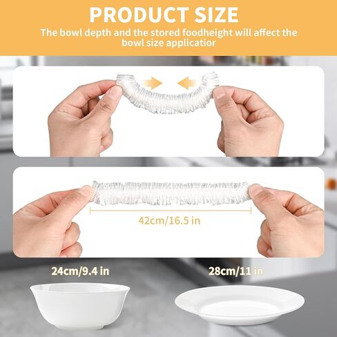 200 Bowl Covers Shower Caps for Sourdough Bread Proofing Large Elastic Reusable Plastic Wrap for Food Storage Baking Rising Meal-Prep Fermentation BPA-Free Keep Food Fresh in Saudi Arabia