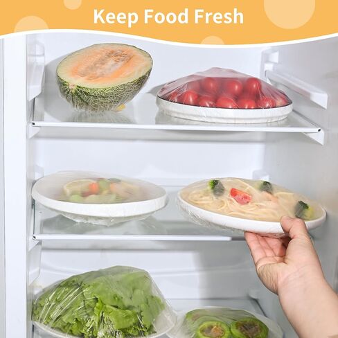 200 Bowl Covers Shower Caps for Sourdough Bread Proofing Large Elastic Reusable Plastic Wrap for Food Storage Baking Rising Meal-Prep Fermentation BPA-Free Keep Food Fresh in Saudi Arabia