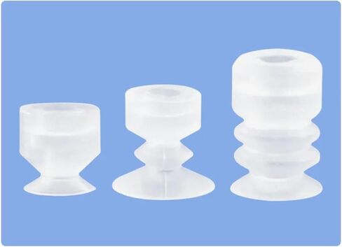 10Pcs Manipulator Vacuum Suction Cup Silica Nozzle Pneumatic Accessories Head Mounting Hole 5mm(S04,SP) in Saudi Arabia