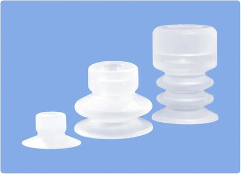 10Pcs Manipulator Vacuum Suction Cup Silica Nozzle Pneumatic Accessories Head Mounting Hole 5mm(S04,SP) in Saudi Arabia