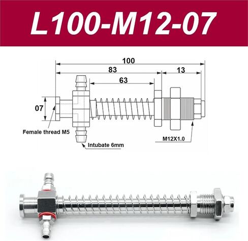 Vacuum Suction Cup Base 7mm Hardware Manipulator Fixture Tail Side Air Intake 1Pcs(L75-M10-7) in Saudi Arabia