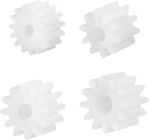 Steel Motor Drive Gear 10pcs 8/10/12/16 Teeth 2mm Hole Dia Plastic Shaft Gear Motor Parts Toy Accessories 082/102/122/162A(8 Teeth) in Saudi Arabia