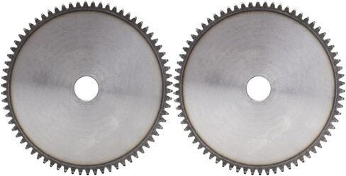 Steel Motor Drive Gear Process Hole 16mm Flat Gear 2M61T/62T/63T/64T/65T/66T/68T High-Frequency Teeth Metal Gear Low Carbon Steel Gear Height 20mm Bore 20mm(61 Teeth) in Saudi Arabia