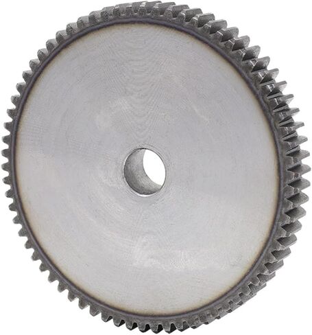 Steel Motor Drive Gear Process Hole 16mm Flat Gear 2M61T/62T/63T/64T/65T/66T/68T High-Frequency Teeth Metal Gear Low Carbon Steel Gear Height 20mm Bore 20mm(61 Teeth) in Saudi Arabia