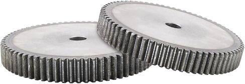 Steel Motor Drive Gear Process Hole 16mm Flat Gear 2M61T/62T/63T/64T/65T/66T/68T High-Frequency Teeth Metal Gear Low Carbon Steel Gear Height 20mm Bore 20mm(61 Teeth) in Saudi Arabia