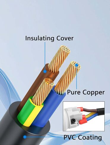 CERRXIAN 3.2 FT PowerCon and DMX Extension Cable, 13AWG AC Power DMX 3Pin XLR Signal Combo Cables for Stage Lighting, Concerts, Events in Saudi Arabia