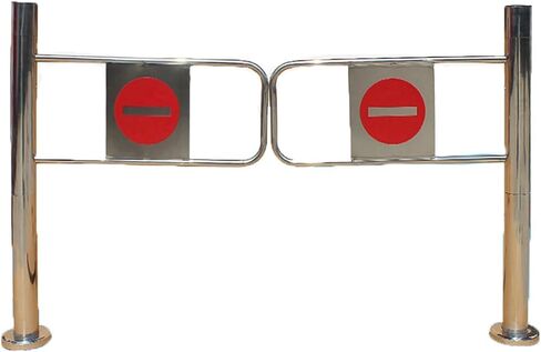 بوابة الأمان المحملة بنابض ، باب أرجوحة أحادية الاتجاه للمتاجر ، مدخل المشاة التلقائي للسوبر ماركت والمكتبات ، الفضة (70x97 سم) in Kuwait