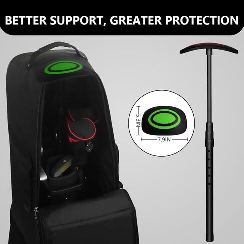 LTY Golf Travel Support Arm, Golf Travel Brace, Golf Travel Protection Kit, Golf Travel Bag Support System - Featuring a New Shape Designed for Better fit with Golf Bags in Kuwait