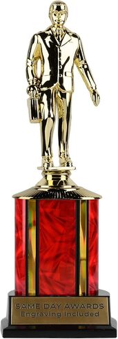 Dundie Award Trophy 9 " - جائزة GAG Classic Gold GAG مستوحاة من المسرحية الهزلية المكتبية - جائزة مخصصة للمشجعين لأحزاب الموظفين وأحداث الكوميديا in Kuwait