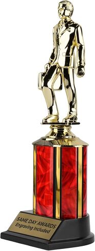 Dundie Award Trophy 9 " - جائزة GAG Classic Gold GAG مستوحاة من المسرحية الهزلية المكتبية - جائزة مخصصة للمشجعين لأحزاب الموظفين وأحداث الكوميديا in Kuwait
