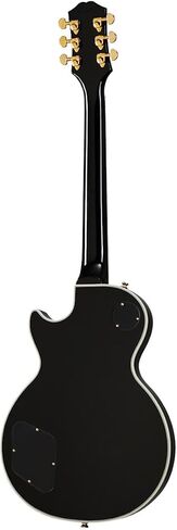 Epiphone مستوحى من Gibson Les Paul Custom ، الأبنوس مع حقيبة in Kuwait