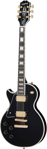 Epiphone مستوحى من Gibson Les Paul Custom ، الأبنوس مع حقيبة in Kuwait