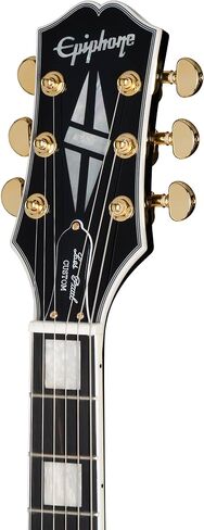 Epiphone مستوحى من Gibson Les Paul Custom ، الأبنوس مع حقيبة in Kuwait