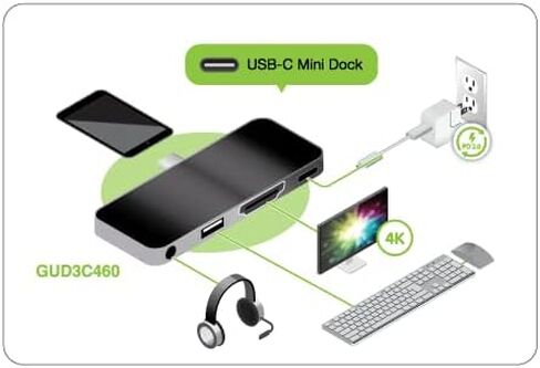 ايوجير قاعدة شحن صغيرة بمنفذ USB-C من ترافل برو™ - GUD3C460 in Kuwait