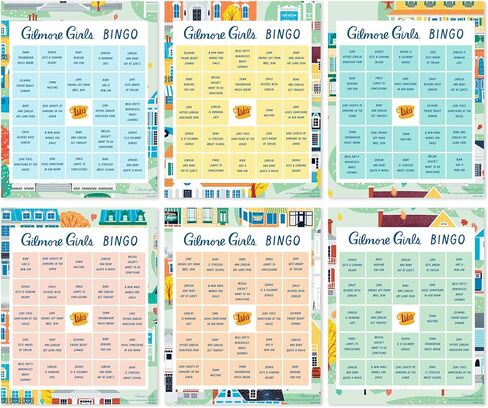 Hallmark Gilmore Girls Bingo Game Pad (6 تصميمات ، 102 ورقة) أمي هدية لعيد الأم in Saudi Arabia