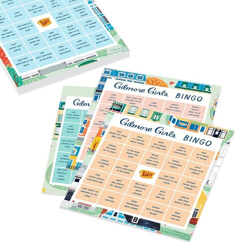 Hallmark Gilmore Girls Bingo Game Pad (6 تصميمات ، 102 ورقة) أمي هدية لعيد الأم in Saudi Arabia