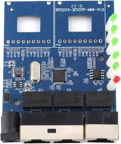 Optical Fiber Converter 100Meter 2 s-f.p 3 RJ45 Optics Transceiver Equipment Network Fibra Optica Converter(Only PCBA) in Kuwait