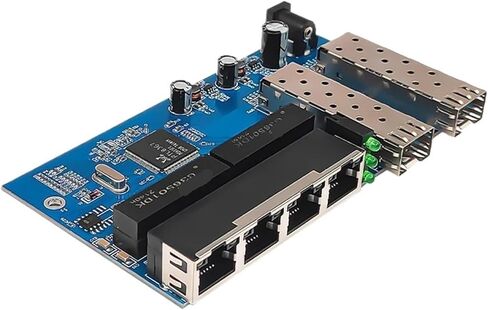 1000/*M 2 Fiber 4 RJ45 Optical Media Converter Transceiver Optic Network Switch 20KM s-f.p Gigabit Switch(with SFP Module) in Kuwait