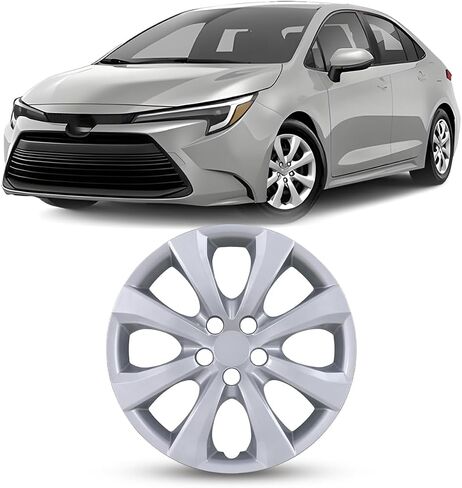 1 PC 15 Inch Replacement Hubcap Fit for 2005-2008 Toyota Corolla, Wheel Rim Cover Compatible with Toyota Corolla 15'' Steel Wheels, ABS & PC Material Hub Cap Only 1 PC (15-Inch, Lacquer) in Saudi Arabia