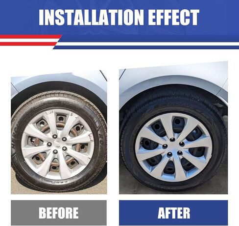 1 PC 15 Inch Replacement Hubcap Fit for 2005-2008 Toyota Corolla, Wheel Rim Cover Compatible with Toyota Corolla 15'' Steel Wheels, ABS & PC Material Hub Cap Only 1 PC (15-Inch, Lacquer) in Saudi Arabia