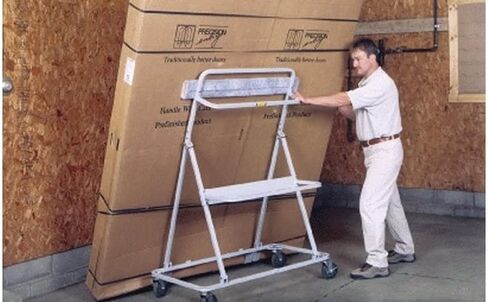 مستودع باب نافذة Dolly Model 4824D | 500 رطل السعة | بناء الصلب | إطار قابل للتعديل in Kuwait