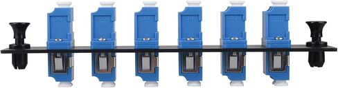Fiber Patch Panel, 6 Duplex LC/UPC Singlemode Blue Adapters, 12 Fiber Ports (2-Pack) in Saudi Arabia