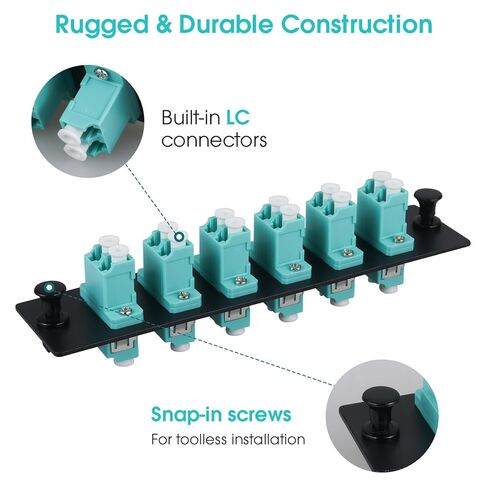 لوحة تصحيح الألياف البصرية ، 6 Simplex SCAPC Singlemode Green Fiber Optic Acpler ، 6 منافذ الألياف (3 عبوات) in Kuwait