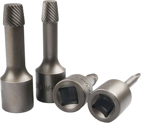 6pcs 3/8 تالفة رأس المسمار المسمار التالفة إصلاح أداة إزالة المسمار مع مربع حمل الصلب محمول للصناعة in Kuwait