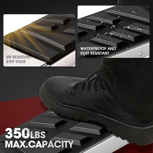 DNA MOTORING 6.5 Inches Flat Board Side Steps Running Boards Compatible with Cadillac XT6 2020-2025, STEPB-U-XT620-T1 in Saudi Arabia