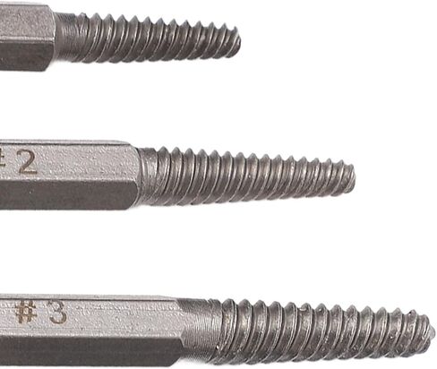 5Pcs Screw Extractor Set, 1/4in Hex Shank Carbon Steel Broken Bolt Extractor, Screw Extractor Kit for Home, Telecommunications, Automotive, Mechanical Maintenance Work in Saudi Arabia