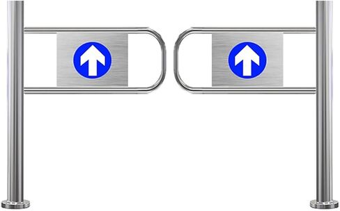 الباب القابل للفصل الفولاذ المقاوم للصدأ مزدوج الحركة الأرجوحة للمطاعم ، صالون وعدادات - بوابة المشاة المفتوحة اليدوية (H 100cm x W 110cm) in Kuwait