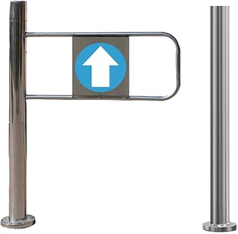 بوابة سياج الأمان التي تنقذ ذاتيا مع ما بعد الجبل ، الباب اليدوي 90 درجة ، وصول في اتجاه واحد للصناعات ، المصنع ، ممرات السوبر ماركت-Silver-R ، 75x100cm (30x39in) in Kuwait